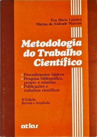 Metodologia do Trabalho Científico Eva Maria Lakatos Marina De