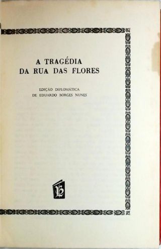 A Tragédia Da Rua Das Flores Eça De Queiroz Traça Livraria e Sebo