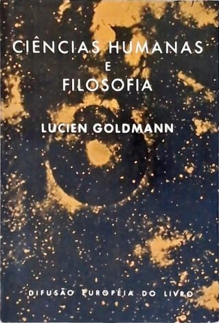 Ciências Humanas E Filosofia Lucien Goldmann Traça Livraria e Sebo