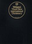 Webster's Third New International Dictionary Of English Language (1986)