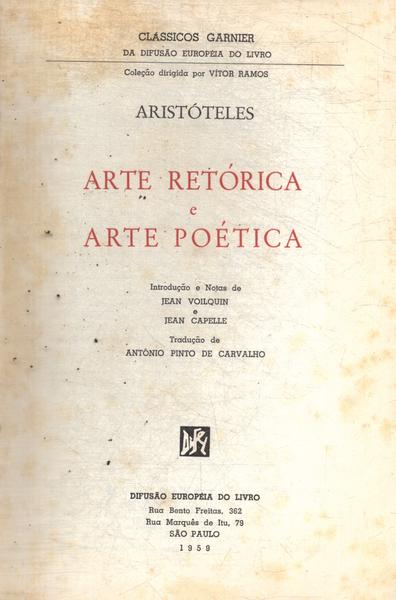 Da arte poética - Aristóteles: Livro