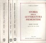 Storia Della Letteratura Piemontese (3 Volumes)