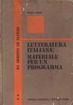 Letteratura Italiana: Materiale Per Un Programma Vol 2