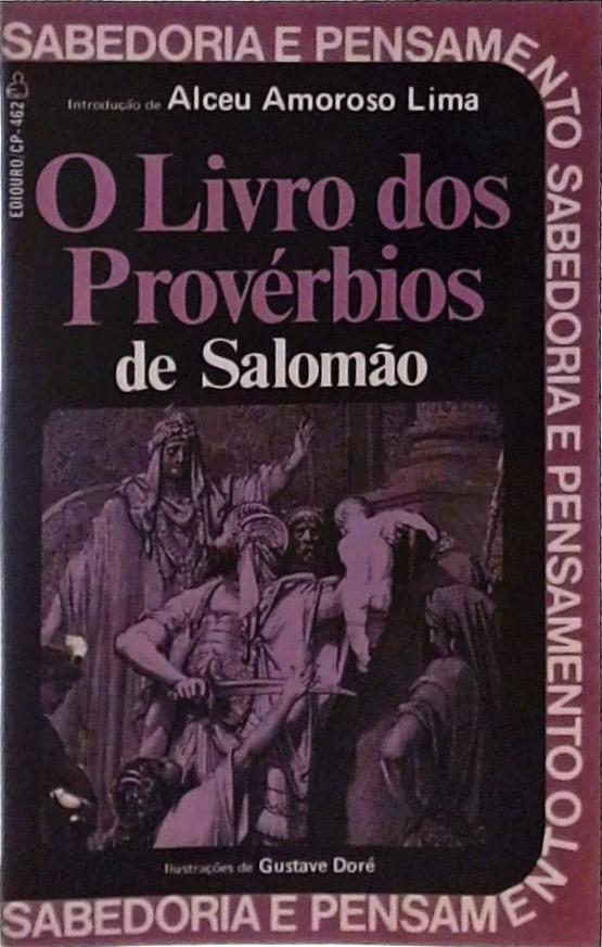 O Livro Dos Provérbios De Salomão - Salomão - Traça Livraria E Sebo