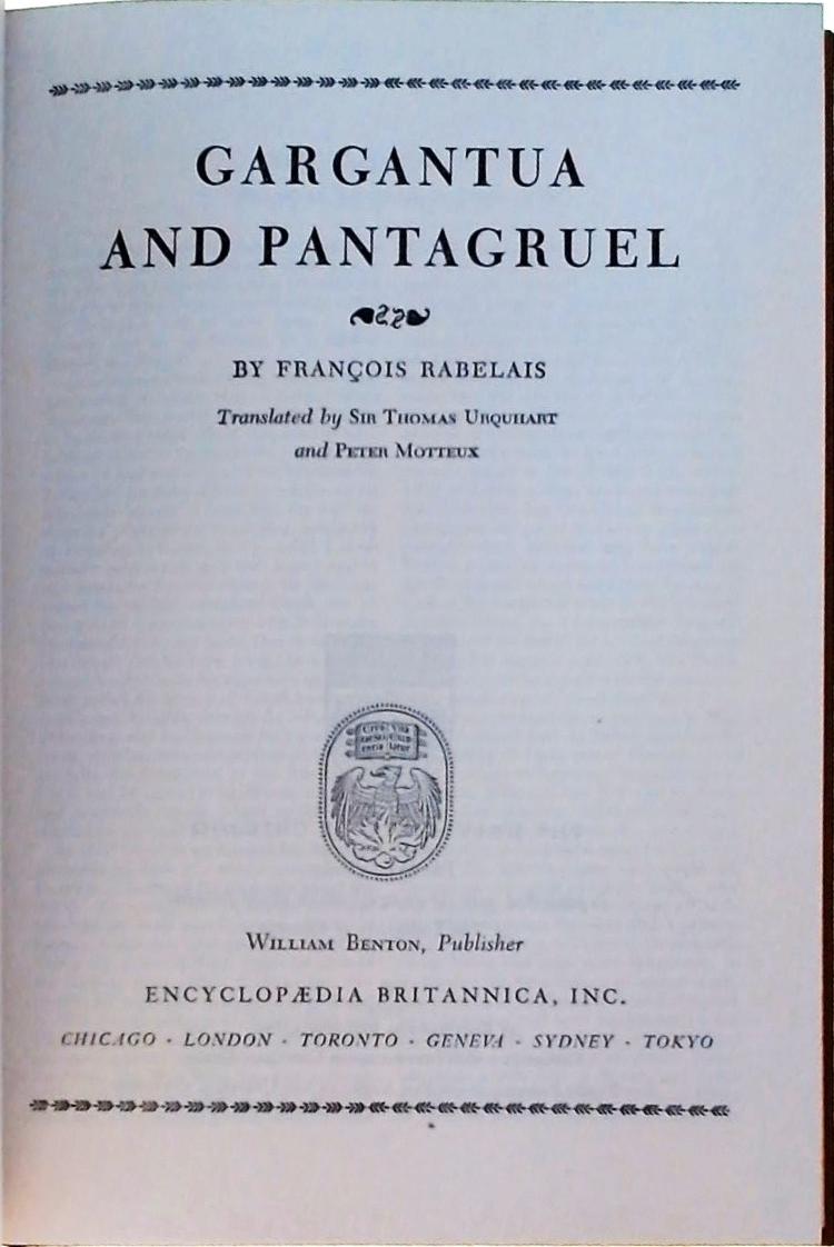 Rabelais - Gargantua and Pantagruel