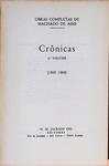 Obras Completas De Machado De Assis - Crônicas - 4 Volumes