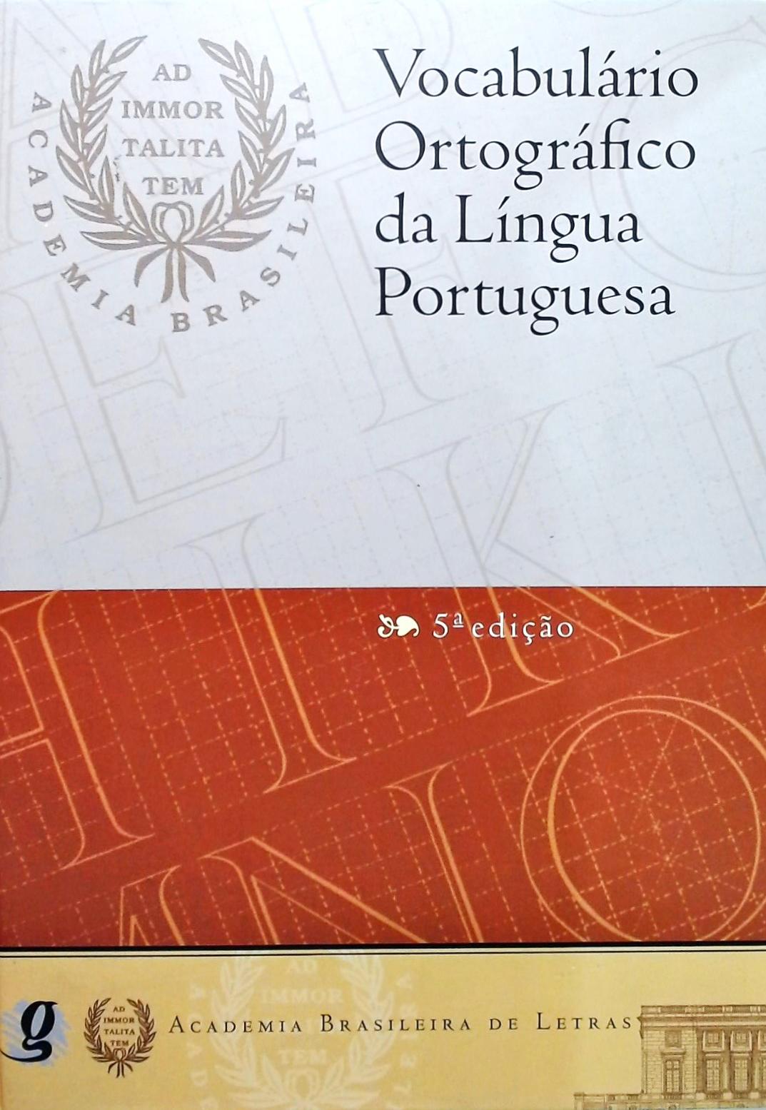 Vocabulário Ortográfico Da Língua Portuguesa - Academia Brasileira De ...