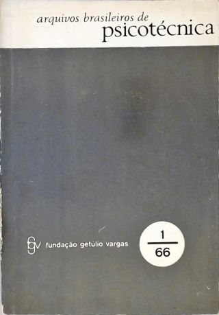 Arquivos Brasileiros de Psicotecnica - Ano 18  nº 1