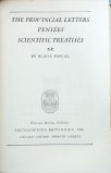 Great Books. The Provincial Letters Pensées Scientific Treatises