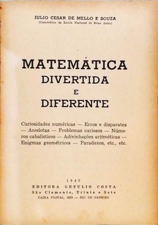 Matemática Divertida e Diferente