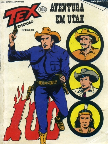 Tex Nº 100: Aventura em Utah - G. L. Bonelli (Texto) - Traça Livraria e Sebo