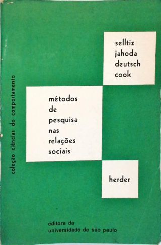 Métodos de Pesquisa nas Relações Sociais