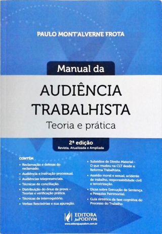 Manual  Da Audiências Trabalhista