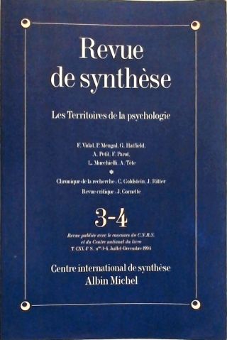 Revue de Synthèse Nº 3-4