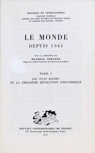 Le Monde Depuis 1945 - Em 2 Volumes