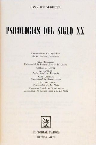 Psicologías del Siglo XX