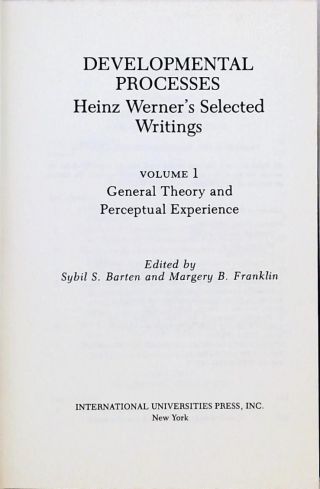 Developmental Processes - Em 2 Volumes