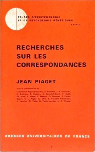 Recherches Sur Les Correpondances