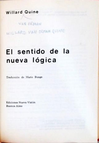El Sentido de la Nueva Lógica