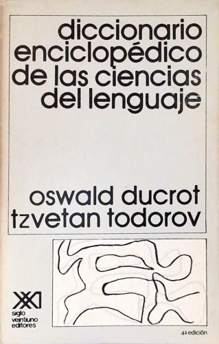 Diccionario Enciclopedico De Las Ciencias Del Lenguaje