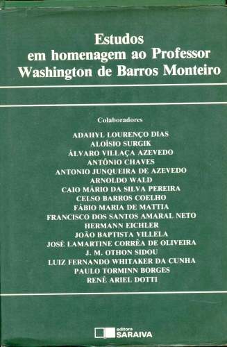 Estudos em Homenagem ao Professor Washington de Barros Monteiro