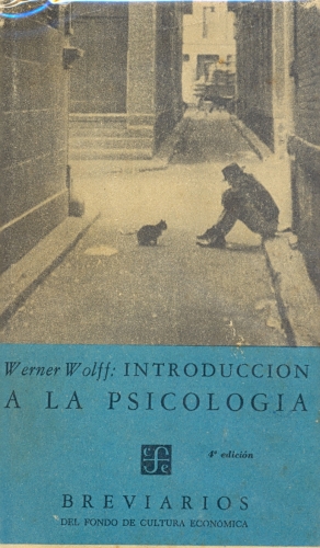 Introduccion A La Psicologia - Werner Wolff - Traça Livraria E Sebo