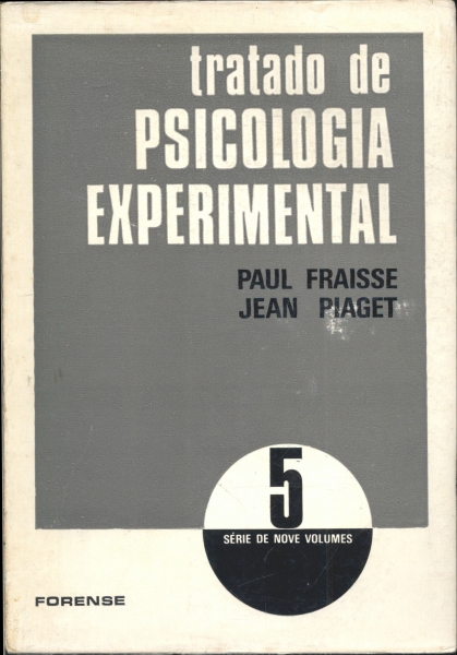 Tratado De Psicologia Experimental Vol. 5 Paul Fraisse E Jean