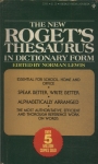 The New Roget's Thesaurus In Dictionary Form