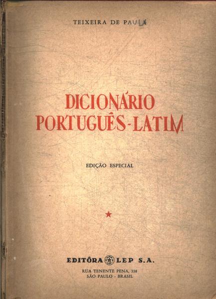 DICIONÁRIO PORTUGUÊS - LATIM  Livraria Martins Fontes Paulista