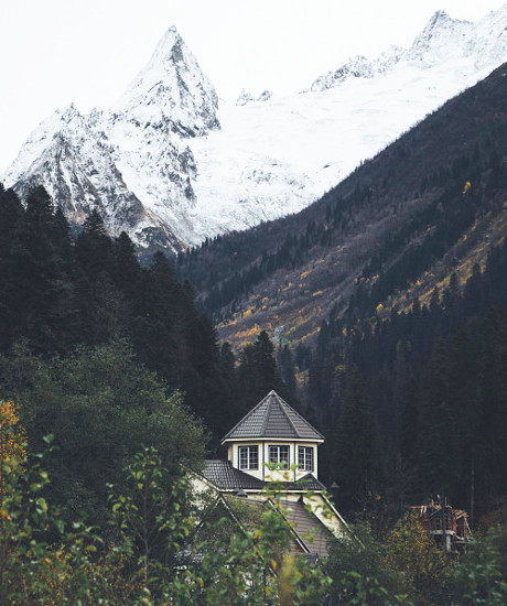 casa na montanha